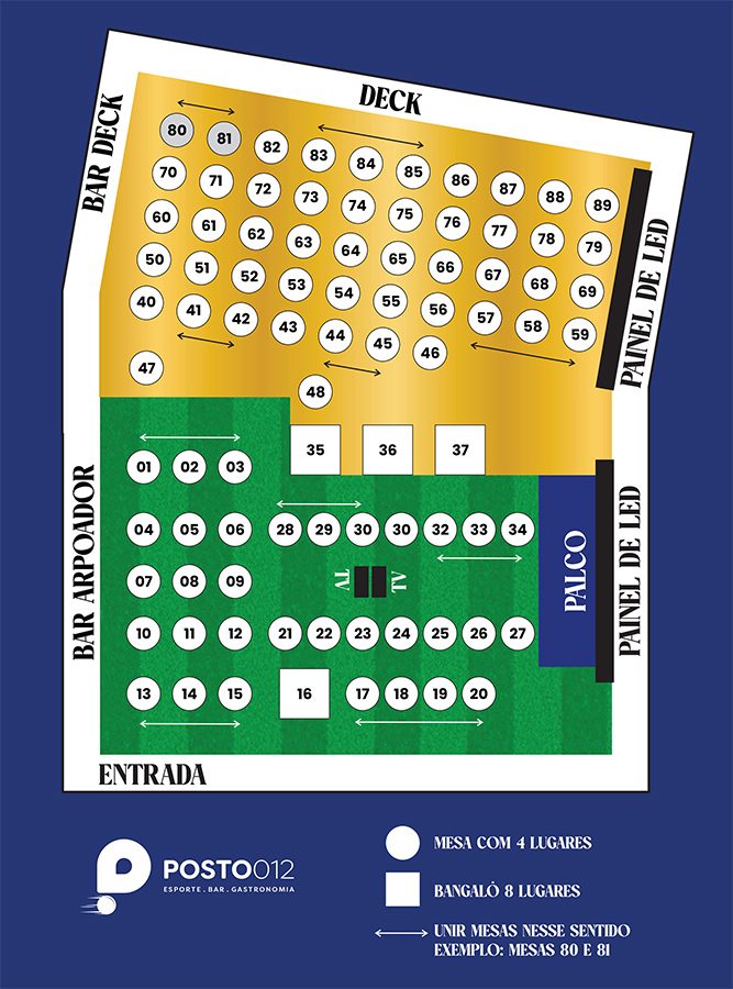 Mapa do evento COPA DO MUNDO - TORCIDA POSTO 012 - BRASIL X HAITI